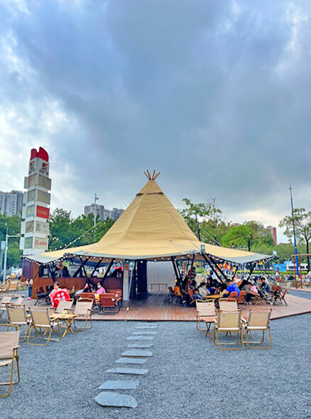 廣(guang)州番禺奧園廣(guang)場(chang)-Tipi印第安(an)帳篷